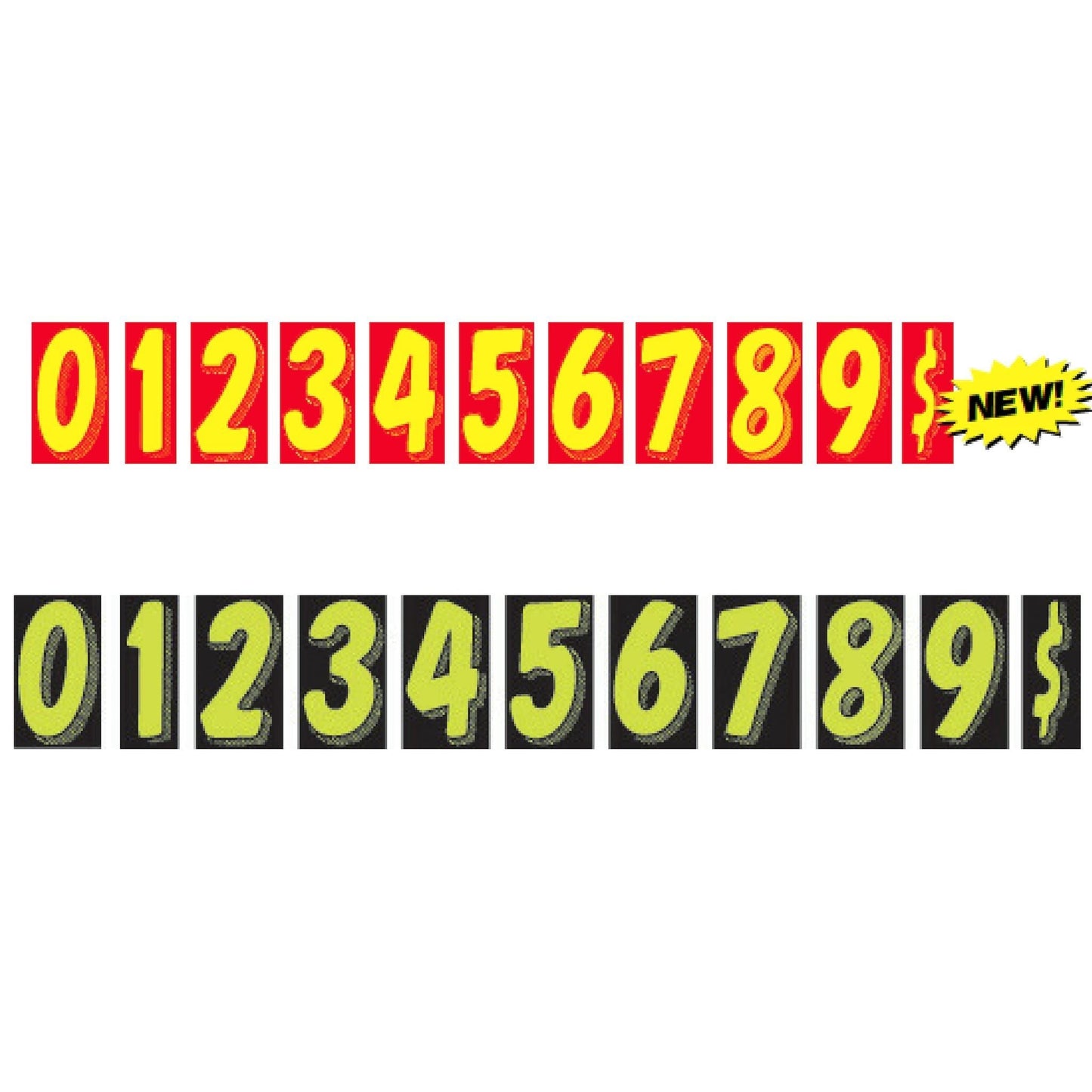 11 1/2" Number Window Stickers Sales Department Independent Automobile Dealers Association of California