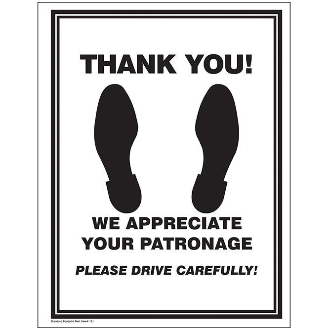 Footprint Paper Floor Mats (1000 Per Box) Service Department Independent Automobile Dealers Association of California