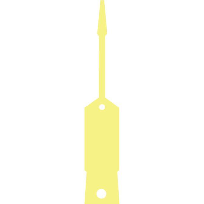 Self-Lock Key Tags (Large) Service Department Independent Automobile Dealers Association of California Yellow