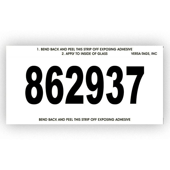 Imprinted Stock Number Mini Signs Sales Department Independent Automobile Dealers Association of California White