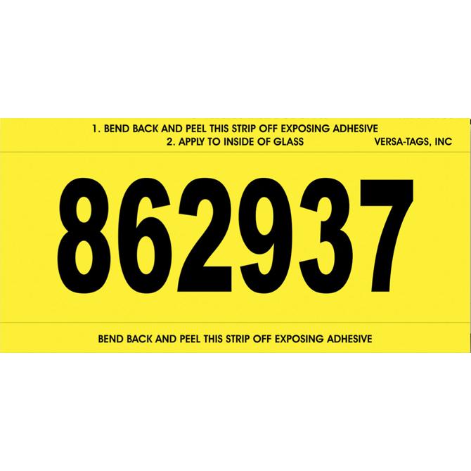 Imprinted Stock Number Mini Signs Sales Department Independent Automobile Dealers Association of California Yellow