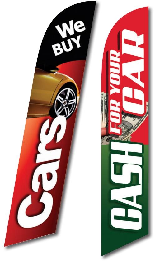 Custom Swooper Banners Sales Department Independent Automobile Dealers Association of California