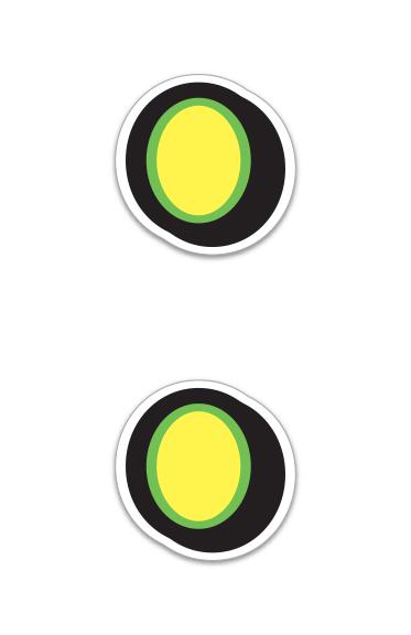 Giant Magnetic Slogans, Comma & Period Sales Department Independent Automobile Dealers Association of California Period Yellow with Green Border