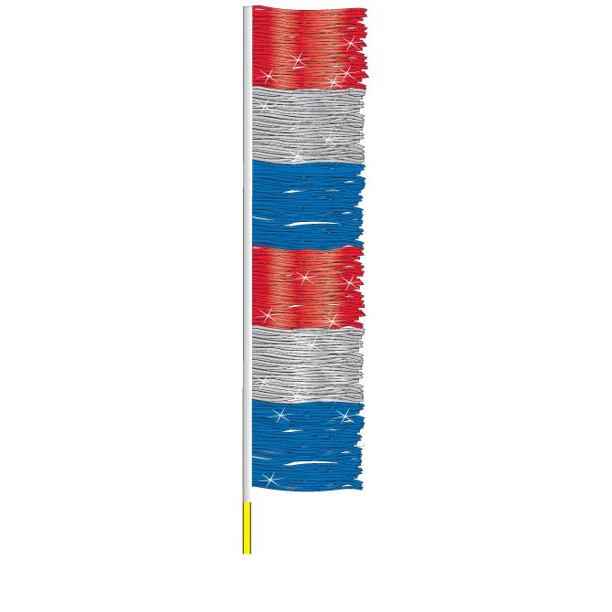 Ground Pennants Sales Department Independent Automobile Dealers Association of California Metallic Red Silver and Blue