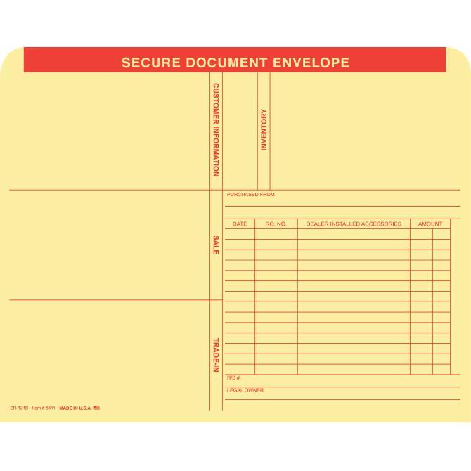 ERA* Deal Jacket (500 Per Box) Sales Department Independent Automobile Dealers Association of California Red 500 Per Box