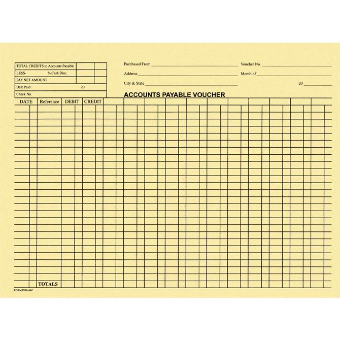 Accounts Payable Voucher Envelopes - General Accounting Style Office Forms Independent Automobile Dealers Association of California Buff 500 Per Box