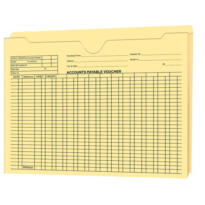 Accounts Payable Voucher Envelopes - 1" Expandable Jacket Office Forms Independent Automobile Dealers Association of California