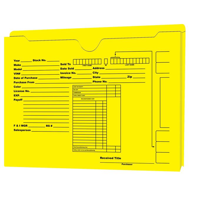 Custom 1" Expandable Jacket Sales Department Independent Automobile Dealers Association of California Yellow