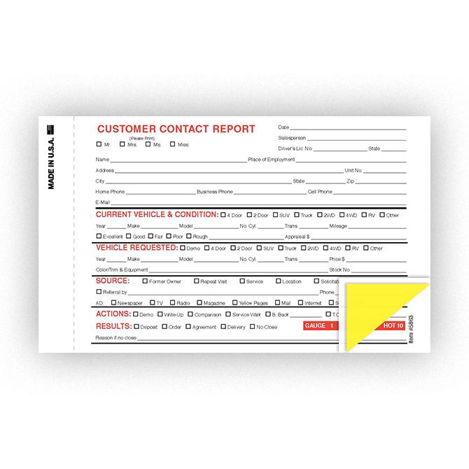Contact Report Form Sales Department Independent Automobile Dealers Association of California