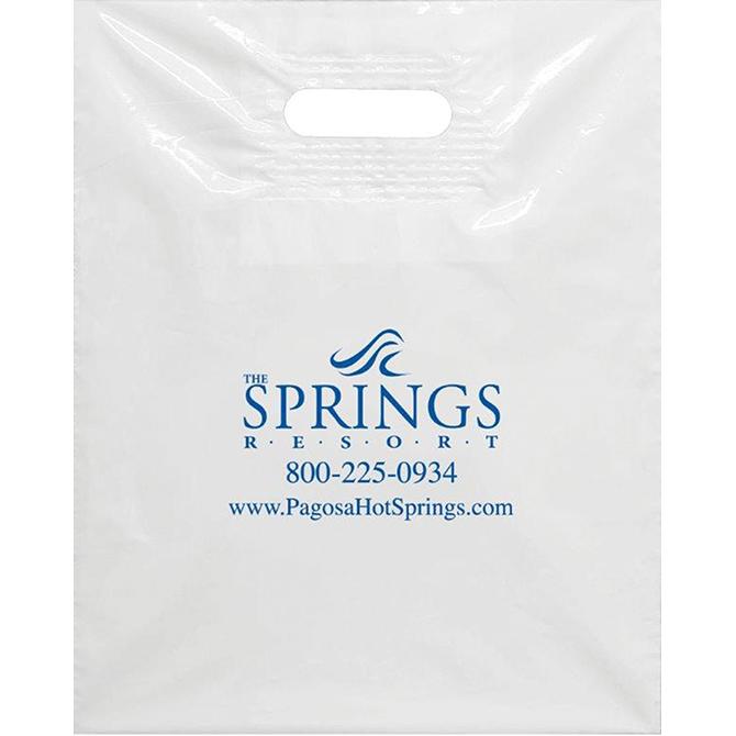 Custom Plastic Patch Handle Bags Sales Department Independent Automobile Dealers Association of California 15" x 18" x 4" Bag