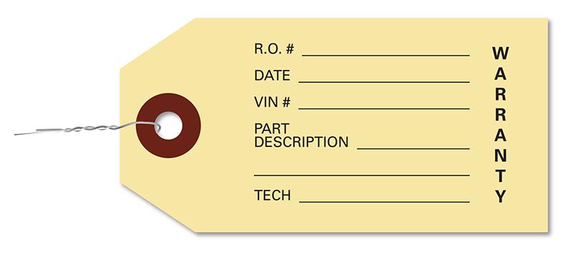 Warranty Parts Tag Parts Department Independent Automobile Dealers Association of California