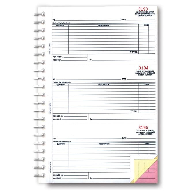 Purchase Order Books Parts Department Independent Automobile Dealers Association of California (Form #DSA-127-NC)