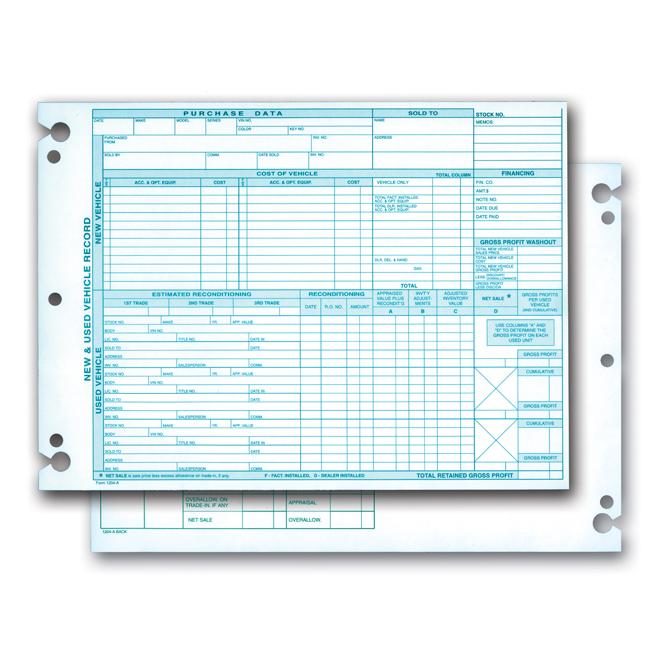 Vehicle Inventory Records Office Forms Independent Automobile Dealers Association of California