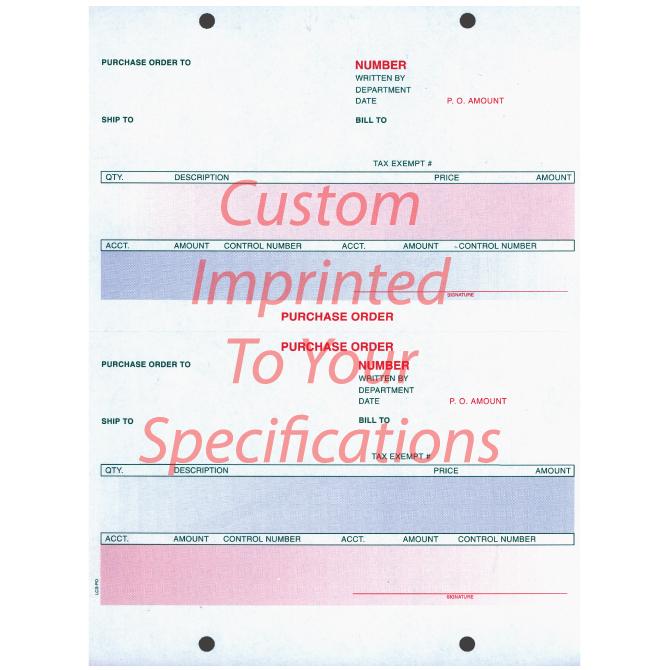 Imprinted Laser Cash Receipt / Purchase Order Office Forms Independent Automobile Dealers Association of California Pre-Printed Laser Purchase Order
