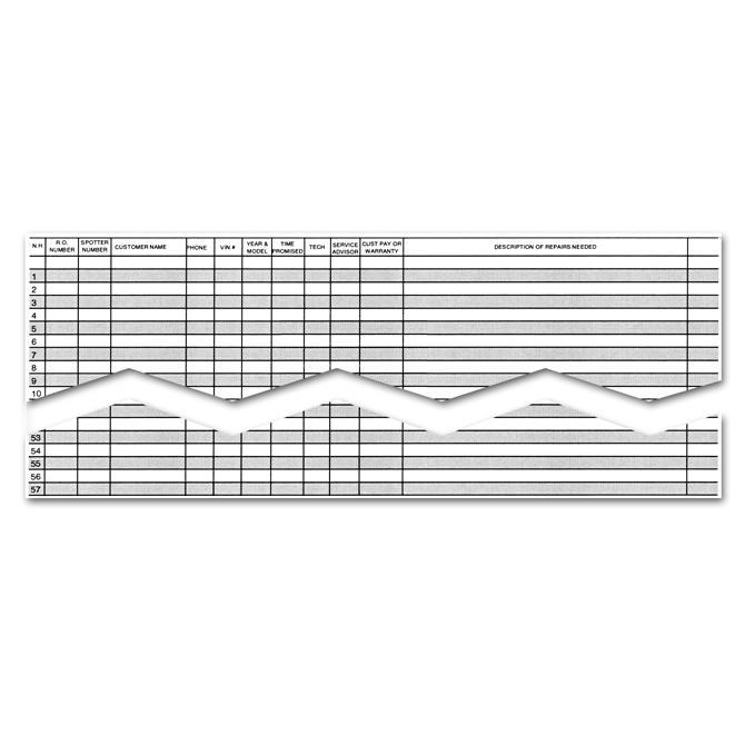 Route Sheet/Appointment Pad (Form RS-57) Service Department Independent Automobile Dealers Association of California