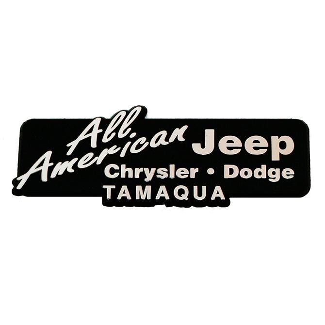 Custom 3-Dimensional Plastic Name Plates Sales Department Independent Automobile Dealers Association of California