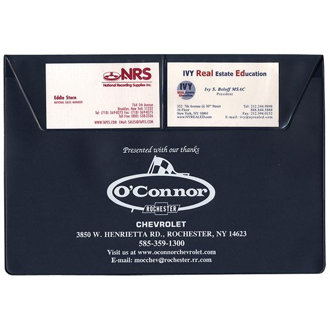 Custom Vinyl Policy Holders - Document Holder Sales Department Independent Automobile Dealers Association of California Standard Navy Blue