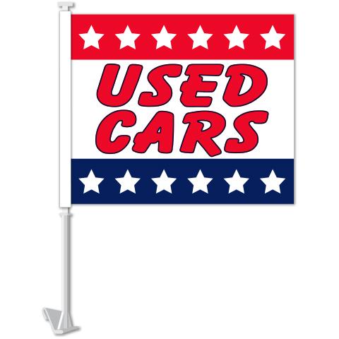 Clip-On Window Flags (Standard Flags) Sales Department Independent Automobile Dealers Association of California Patriotic - Used Cars