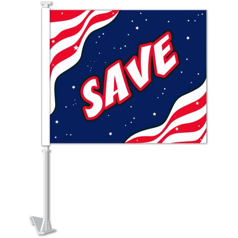 Clip-On Window Flags (Standard Flags) Sales Department Independent Automobile Dealers Association of California Flag - Save