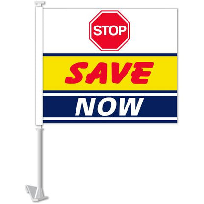 Clip-On Window Flags (Standard Flags) Sales Department Independent Automobile Dealers Association of California Stop Save Now