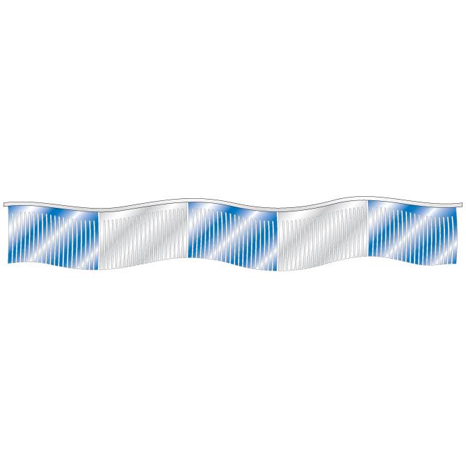 Streamers and Pennants Sales Department Independent Automobile Dealers Association of California Metallic Streamers - Blue/Silver