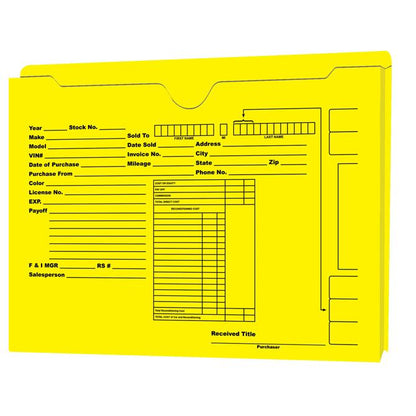 Custom 1" Expandable Jacket Sales Department Independent Automobile Dealers Association of California Yellow 