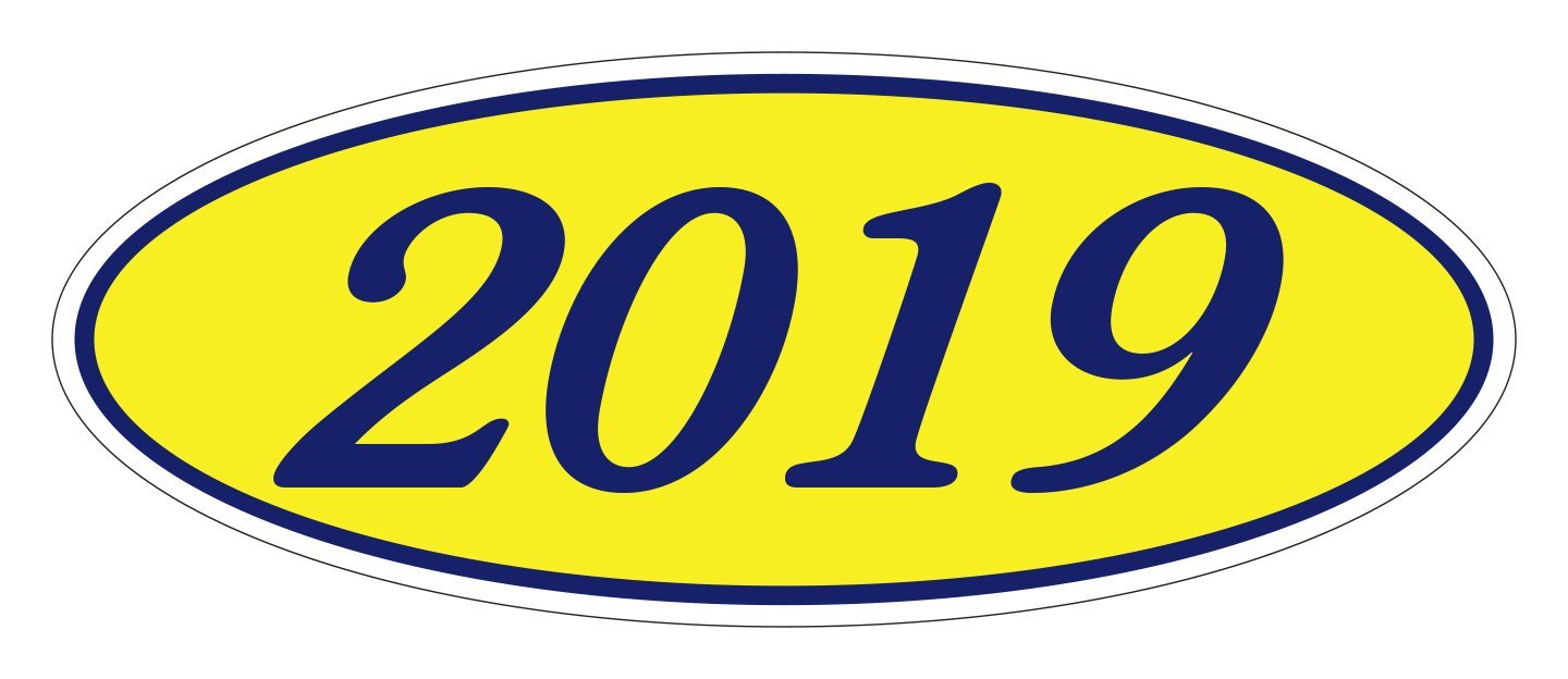 Oval Year Window Stickers Sales Department Independent Automobile Dealers Association of California