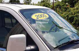 Oval Year Window Stickers Sales Department Independent Automobile Dealers Association of California