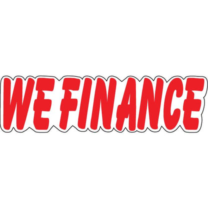 Die-Cut Slogan Window Stickers Sales Department Independent Automobile Dealers Association of California We Finance