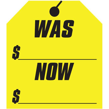 Was-Now Window Stickers Sales Department Independent Automobile Dealers Association of California Yellow