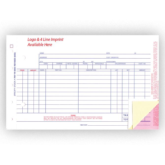 Imprinted Parts Invoice Parts Department Independent Automobile Dealers Association of California