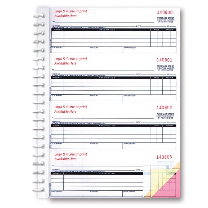 Imprinted Purchase Order Books Parts Department Independent Automobile Dealers Association of California (Form #NC-124-2)