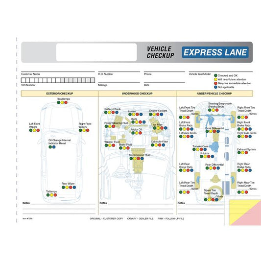 Generic Multi-Point Inspection Forms Service Department Independent Automobile Dealers Association of California Generic - Express Lane