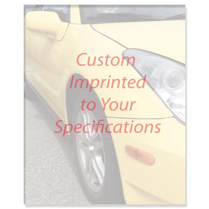 Imprinted Laser Cut Sheets Office Forms Independent Automobile Dealers Association of California Yellow Car