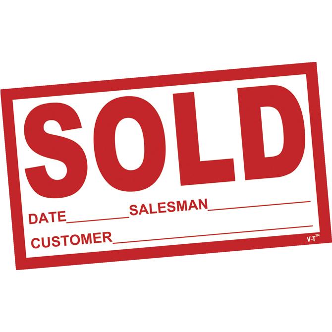 Sold Sticker Sales Department Independent Automobile Dealers Association of California