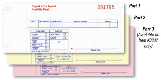 Imprinted Cash Receipts Office Forms Independent Automobile Dealers Association of California