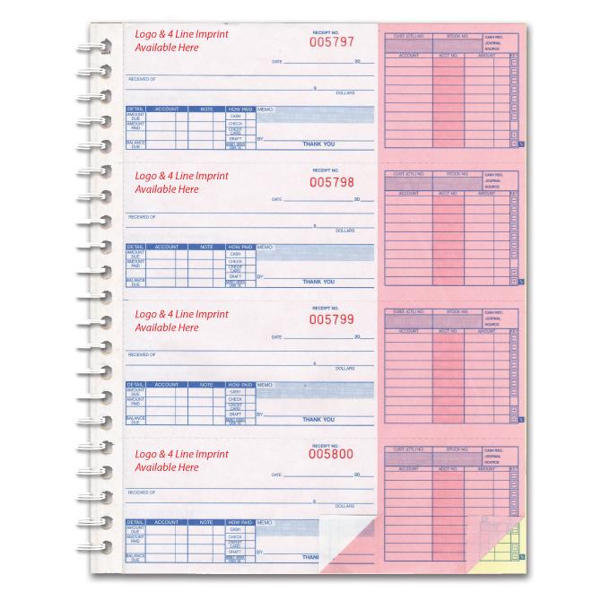 Imprinted Cash Receipt Books Office Forms Independent Automobile Dealers Association of California (Form #AA-138NC-1S2L)