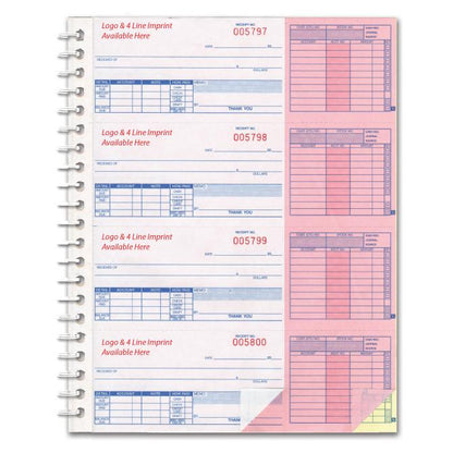 Imprinted Cash Receipt Books Office Forms Independent Automobile Dealers Association of California (Form #AA-138NC-1S2L)