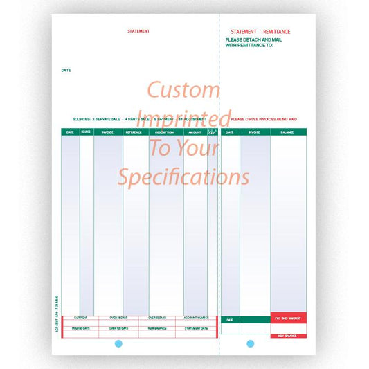 Imprinted Laser Statements Office Forms Independent Automobile Dealers Association of California Open Items