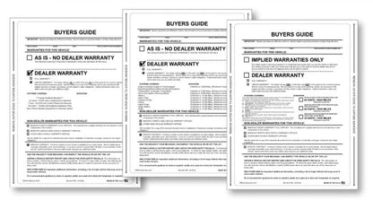 PEEL n SEAL™ Custom 1-Part Buyers Guide Sales Department Independent Automobile Dealers Association of California