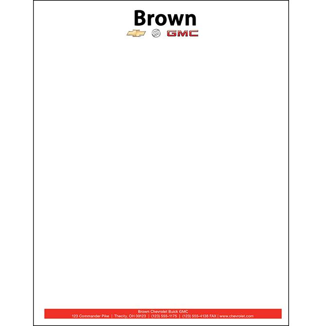 Custom Letterhead Office Forms Independent Automobile Dealers Association of California