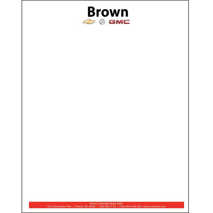 Custom Letterhead Office Forms Independent Automobile Dealers Association of California