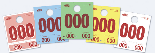 Colored Dispatch Numbers & Key Tags